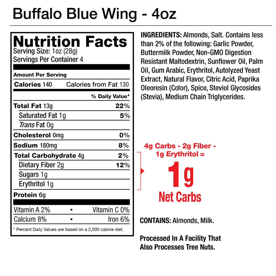 Buffalo Blue Wing Seasoned Almonds