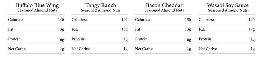 Variety Pack Seasoned Almonds