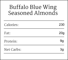 Buffalo Blue Wing Seasoned Almonds