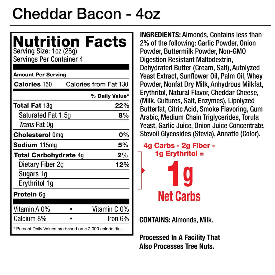 Cheddar Bacon Seasoned Almonds