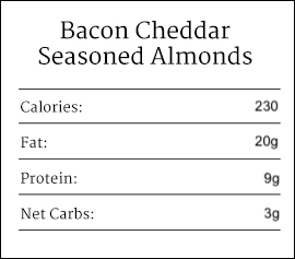 Cheddar Bacon Seasoned Almonds