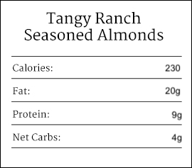 Tangy Ranch Seasoned Almonds