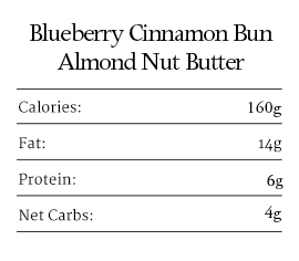 Blueberry Cinnamon Bun Nut Butter