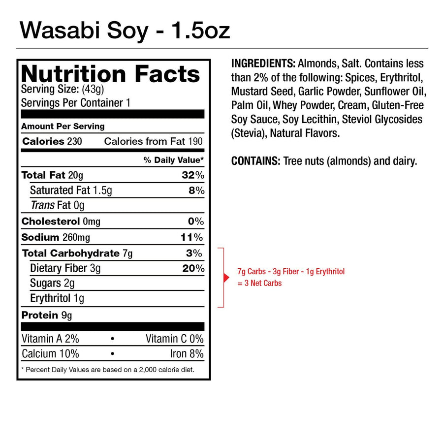 Wasabi Soy Sauce Seasoned Almonds