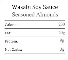 Wasabi Soy Sauce Seasoned Almonds